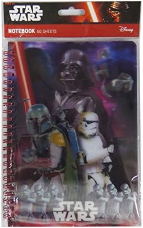 Disney Star Wars - A5 Writing Notebook with 3D Lenticular Moving Cover - 120 Pages Journal – 2016
