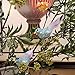 Athoinsu 6 Pack Sequin Artificial Christmas Robin Birds Craft with Clips Tree Decorations Spring Xmas Party Supplies (Style 3)
