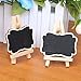 Tinksky Message Writing Board Chalkboards Signs Memo Message Blackboard for Weddings, Kids Crafts, Garden, Framed Chalkboard Place Cards with Easel Christmas Gift, Pack of 10- Size L