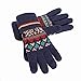 Cozy Design Women's Knitted Gloves with Roll Up Cuffs for Winter Color Blue