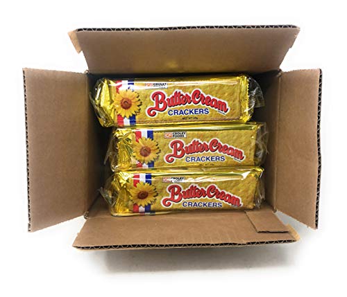 Croley Foods Buttercream Crackers - Original Flavor, 8.8 oz (250g) 10 Count, 3 Pack