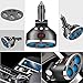 Car Charger,120W 3-Socket Cigarette Lighter Power Adapter DC Splitter 3.1A Dual USB Car Charger 12/24V with LED Voltage Display for Smartphone