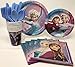 Designware Disney Frozen Party Supplies Pack Including Plates, Cutlery, Cups, Napkins for 8 Guests
