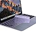 MOSISO Compatible with MacBook Pro 13 inch 2017 2016 Release A1708 Without Touch Bar & Compatible with MacBook 12 inch A1534,Soft TPU Ultra Thin Transparent Keyboard Cover Protective Skin,Ultra Violet
