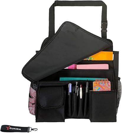 Amazon Zukida車用収納ポケット シートバックポケット 車 助手席 収納 多いポケット 多機能 車用座席収納 小物入れ 大容量 カーシート 収納 ケース ブラック ポケット ケース カバー 車 バイク