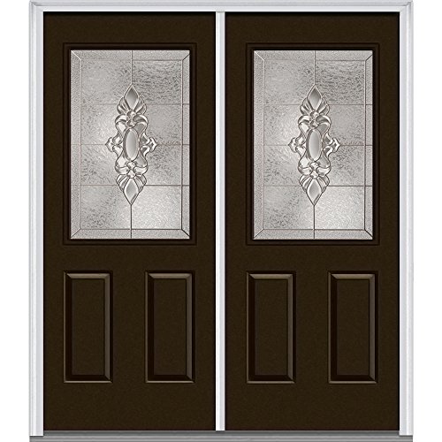 National Door Company ZZ16241R Steel, Brown, Right Hand In-swing, Exterior Preh…