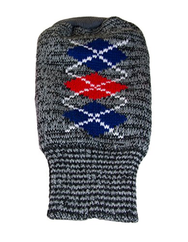 Petcessory Argyle Turtleneck Sweater, X-Large, Dark Gray