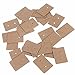 AKOAK 100 Pcs 2.5 x 3.5 Cm Brown Kraft Paper Earring Display Hang Cards Ear Studs Display Hang Tag