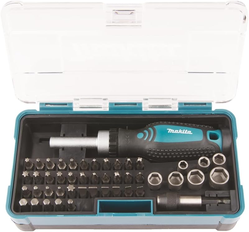 Makita B-36170 47-Piece Ratchet and Bit Set Multi-Colour