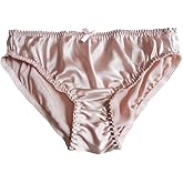 Yavorrs Women Pure Mulberry Silk Panties Briefs Soft Underwear