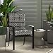 AmazonBasics Tufted Outdoor High Back Patio Chair Cushion- Black Geo