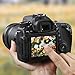 AFUNTA Camera Screen Protector Compatible Canon 70D 80D, 2 Pack Anti-Scratch Tempered Glass DSLR Camera