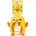LUOZZY Mini Water Dispenser Toy for Kids - Cartoon Animal Water Machine Drinking Fountains Toys (Duck)