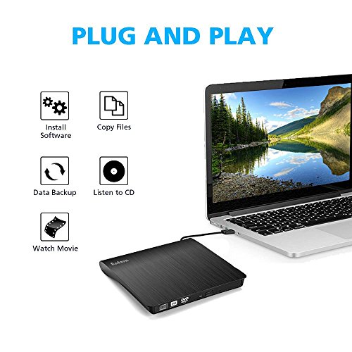 External DVD Drive,Rodzon USB 3.0 CD/DVD +/RW DVD CD ROM
