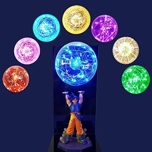 Lava Lamp RGB Color Goku Kamehameha Lamp Dragon Ball Led Night Light Kids Children Lava Lamp Bedroom Creative Son Goku Lamp Luminaire EU Plug