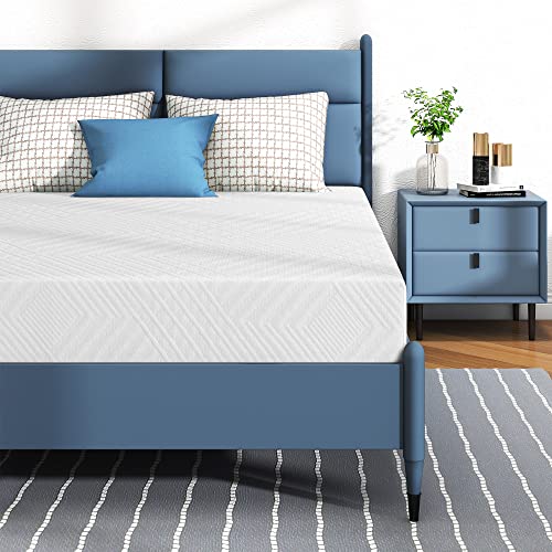 IULULU Twin Mattress, 8 inch Memory Foam Mattress in a Box Twin Size Green Tea…