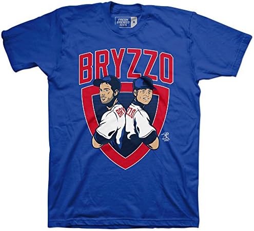 MLB Chicago Cubs Kris Bryant &amp; Anthony Rizzo "Bryzzo" T-Shirt, Large, Royal