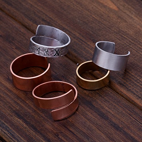 20pcs tibetara Tags Stamping Blank ring Diy Jewelry Tags,Jewelry making (1/4"x3"(6.35x76.2mm), aluminum)