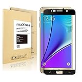 maXma Galaxy Note 5 Screen Protector, 0.25mm Full Coverage, Anti-Glare/Anti-Fingerprint/Anti-Bubble & Touch Responsive Premium HD Clear Samsung Galaxy Note 5 (Black)