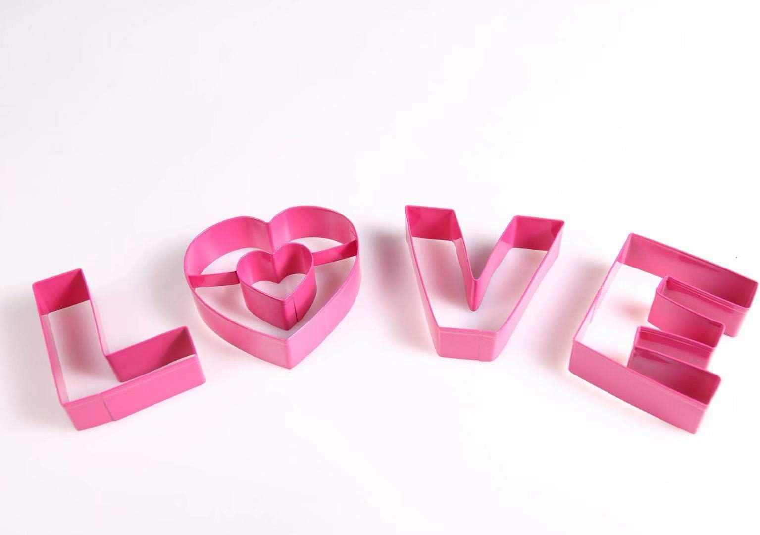 Cookie Biscuit Cutter Set - Pastry Donut Doughnut Cutter Set Love Shape Cookie Cutters Baking Metal Heart Cookie Molds