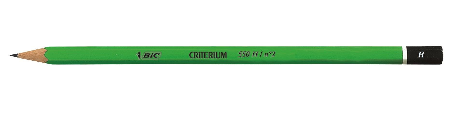 BIC Criterium 550 HH Hexagonal Pencils (Box of 12),black