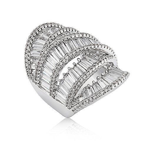 Charming Rhodium Finished Cocktail Ring | Rings for Women Ring for Girlfriend