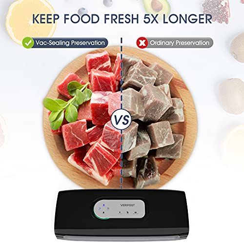 Pro Food Vacuum Sealer Machine-Versatile Food Sealer Saver with Bags and Rolls-Wet Food Mode,Great Suction,Consecutive Sealing,Sous Vide Applied