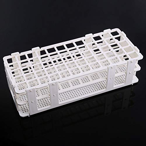 Plastic Test Tube Rack - Clear Test Tube Set,3 Layers Lab Test Tube Rack Holder for 16mm Tubes,60 Holes (1Pc)