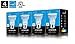 Hyperikon PAR16 LED Bulb, 8W (50W equivalent), 520 lumen, 3000K (Soft White Glow), CRI90+, Flood Light Bulb, 40° Beam Angle, Medium Base (E26), Dimmable, UL-Listed - (Pack of 4)
