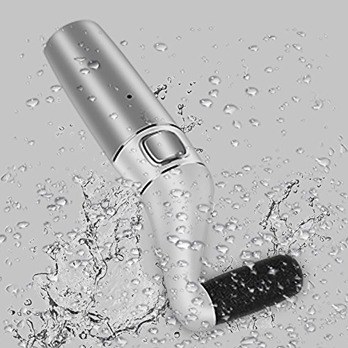Electronic Pedicure Foot Files Electric Callus Remover Rechargeable Heel Corn Removal Foot Care Tool To Remove Dry, Hard Skin With 3 Extra Roller Heads by Denicer（Silver） - Thumbnail 3