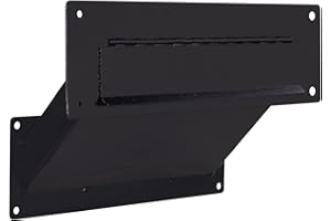 Durabox Through The Wall Drop Chute – Adjustable Two Piece Steel Deposit Drop Slot for Documents, Letters, Payments and Other Non-Bulky Items and Mail D100 (Black)