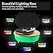 Record Player Turntable, MPK Vinyl Player Bluetooth, Portable Wireless LED Built-in Colorful Stereo Speaker, Vinyl Turntable LP 2-Speed Belt Driven(Yellow Wood Color)thumb 4
