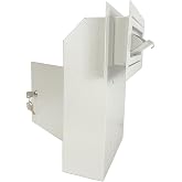 Plugsharge Locking Door Drop Box, Anti-Fishing Mail Slot with Rear Access | A Locking Steel Door Drop Box with Rear Access for Mail, Rent Payments, Deposits, Documents, and Night Keys, White