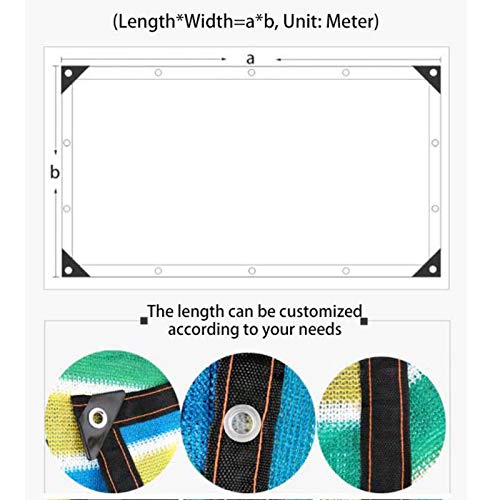 Schattennetz Schattiernetz mit Stabilisator für UV Schutz, Sonnensegel Schattentuch Rechteck Für Veranda/Patio/Pergola… – Bild 6