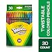 Crayola Twistables Colored Pencils Coloring Set, Gift Age 3+ - 30 Count