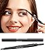 Waterproof Smudgeproof Longlasting Eyebrow Pencil Brow Liner Cruelty Free Sweatproof Drawing Eye Brow with Brush for Girls Women Novice (coffee)