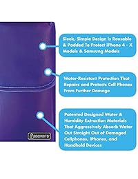 absorbits Wet teléfono Rescue Pouch Ahorra Smartphones, desde los Desastres de Agua, Negro