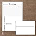 Greeting Cards Set - 5x7 Blank White Cardstock and Envelopes | Perfect Card Stock for Invitations, Bridal Shower, Birthday, Gift, Invitation Letter, Weddings | 65 Cover - Set of 50