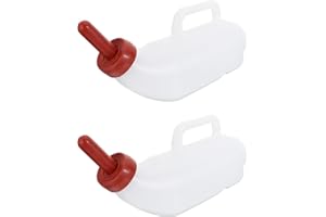 NUOBESTY 2 Pack 2l Calf Feeding Bottles Thickened Livestock Milk Nurser Bottles with Random Random Color