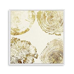 Framed Canvas Home Artwork Decoration Annual Ring Canvas Wall Art for Living Room, Bedroom - 16x16 inches