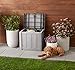 Amazon Basics 22-Gallon Resin Deck Storage Box, Gray