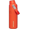 Stanley IceFlow Fast Flow Water Bottle 16 oz | Angled Spout Lid | Lightweight and Leakproof for Travel and Sports | Insulated Stainless Steel | BPA-Free |Tigerlily