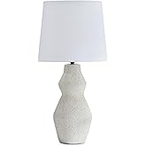 Signature Design by Ashley Dawthorne Modern Table Lamp with 3-Way Switch and Empire Shade, Beige