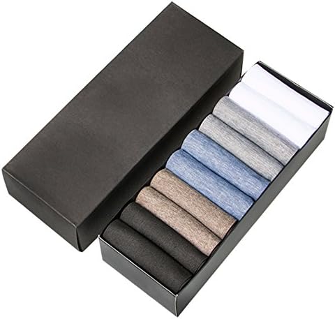 TULIPTREND Mens High Qulaity Business Ice Silk Tube Socks