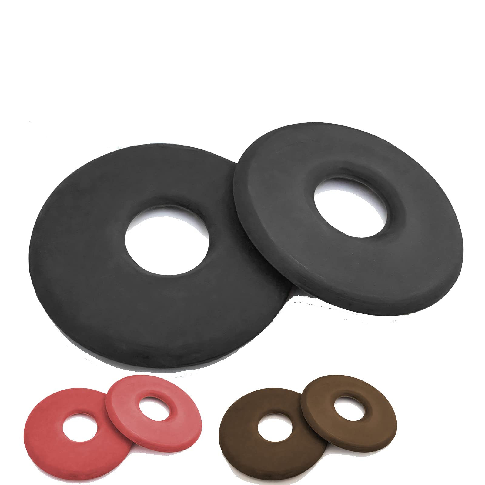 Rubber Bit Guards Cheek Rings Horse Pony Tack Saddlery Accessories Equestrian (Red 7CM)