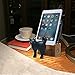 ElecNova Desktop Cell Phone Holder-Resin 2 Black Cats Smartphone Stand Mount Dock for All Smartphone, ipad, Tablet Home Decor Ideal Gift