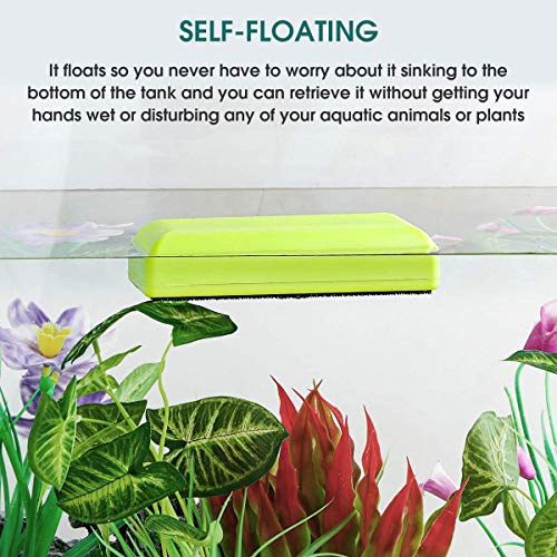 KEDSUM Aquarium Fish Tank Cleaner, Fish Tank Glass Cleaner
