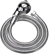 Hairstore Shower Head Spray Sprayer with Two Water Flow Modes Chrome 2M Hose view 2