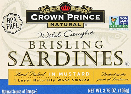 Crown Prince Sardines In Mustard Sauce, 3.75 oz