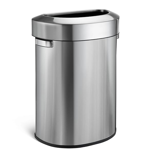 HOME ZONE LIVING 18 GALLON OPEN TOP TRASH...